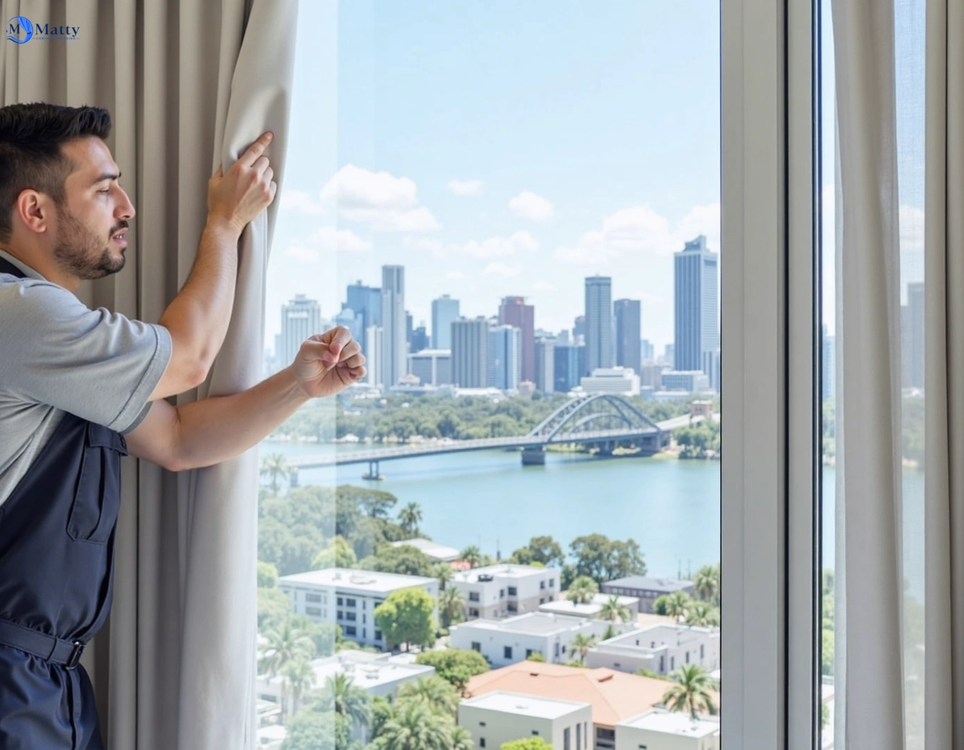 Professional curtain steam cleaning service south-granville-nsw QLD by Matty Curtain Cleaning