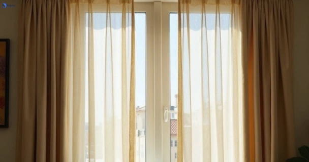 Dusty and dull curtains in south-granville-nsw before steam cleaning